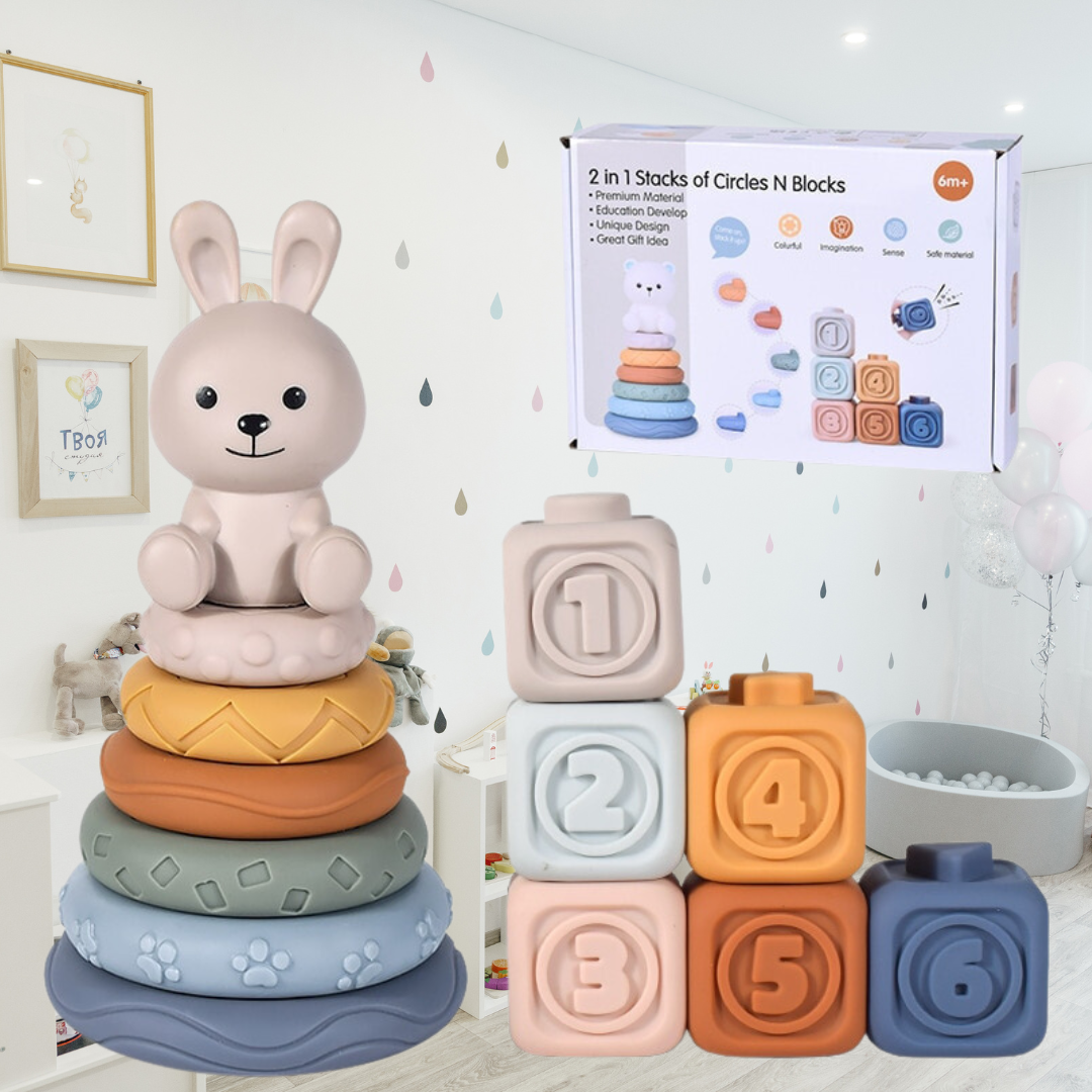 Babys Erste Bausteine - Lernspielzeug zum Stapeln und Sortieren
