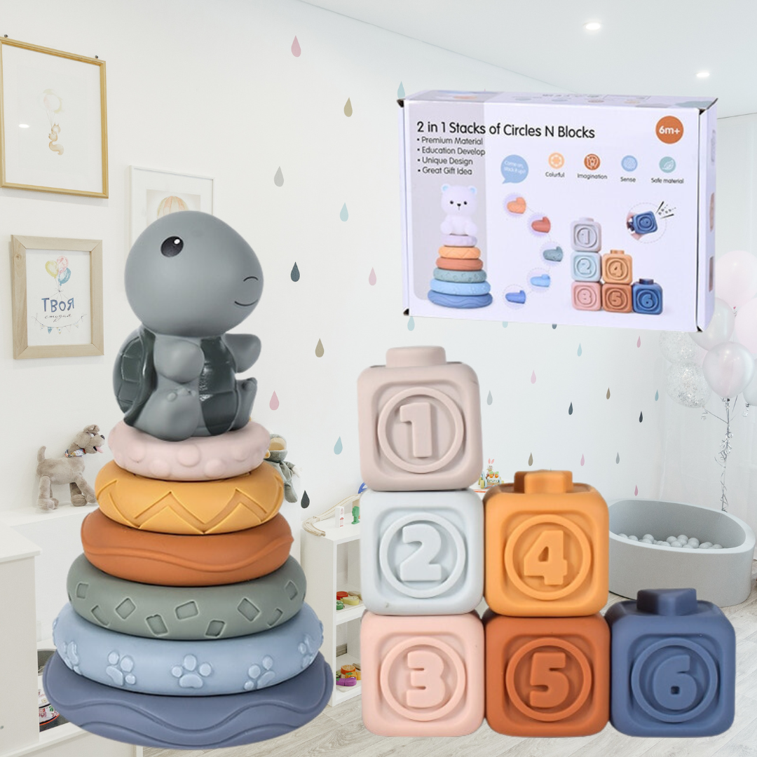 Babys Erste Bausteine - Lernspielzeug zum Stapeln und Sortieren
