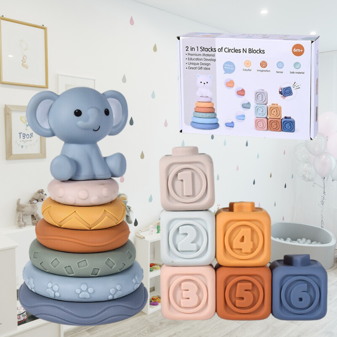Babys Erste Bausteine - Lernspielzeug zum Stapeln und Sortieren