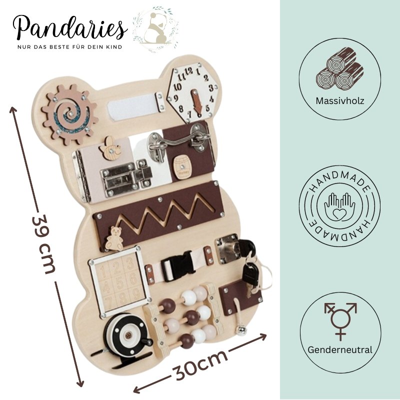 Montessori Activity Board Bärchen - Pandaries